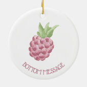 Himbeere Keramik Ornament (Hinten)