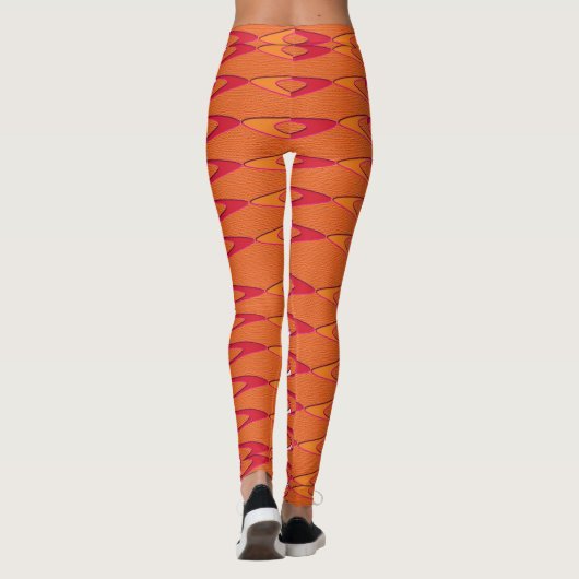 Himbeere Laterne Leggings (Rückseite)