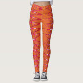 Himbeere Laterne Leggings (Vorderseite)