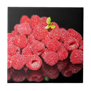 Himbeere, Lebensmittel, Früchte, Beeren, reif, fri Fliese