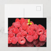 Himbeere, Lebensmittel, Früchte, Beeren, reif, fri Postkarte (Vorne/Hinten)