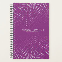 Himbeere Lila Pop Dots Year Planer