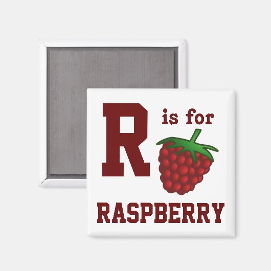 Himbeere Magnet (Vorderseite/Rückseite)