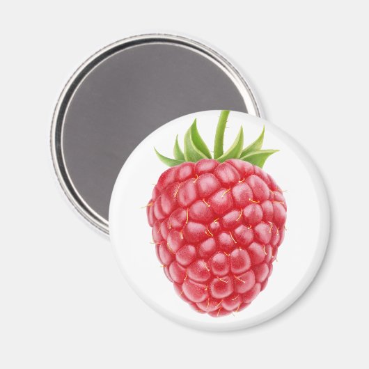 Himbeere Magnet (Vorderseite/Rückseite)