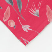 Himbeere | MONOGRAMM | CHRISTLICH Fleecedecke (Ecke)