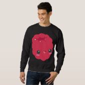 Himbeere Obst Gemüse Vegan gesunde Feinschmecker P Sweatshirt (Vorne ganz)