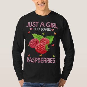 Himbeere Obst Lover Nur ein Mädchen, die Lieben Hi T-Shirt