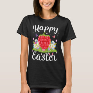 Himbeere Ostereier Jagd Flora Himbeere Osten T-Shirt