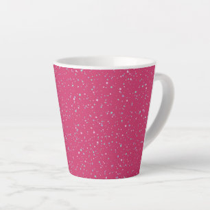 Himbeere Pink Fetten Pastel Spritzer Paint Dots Milchtasse
