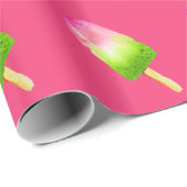 Himbeere Popsiv Pop Kunst, niedliches Essen Geschenkpapier (Rolleneckpunkt)