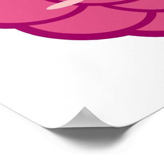 Himbeere Poster (Ecke)