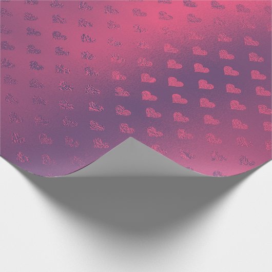 Himbeere Rosa Brautparty Geschenkpapier (Ecke)