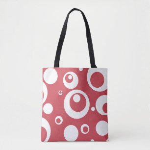 Himbeere Rosa Bubble Dot Circle Bag Tasche