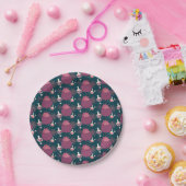 Himbeere Rosa Kessel halloween Pappteller (Party)