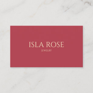 Himbeere Rosa und Creme Visitenkarte
