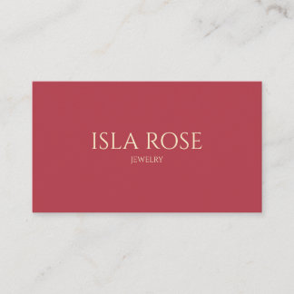Himbeere Rosa und Creme Visitenkarte
