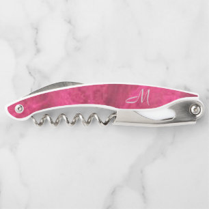 Himbeere Rosa Velvet Dream *Monogramm* Kellnermesser