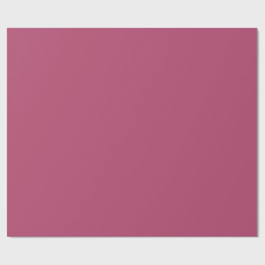 Himbeere Rose Solid Color Geschenkpapier (Flach)