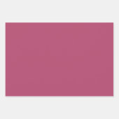 Himbeere Rose Solid Color Geschenkpapier Set (Vorderseite 3)