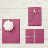 Himbeere Rose Solid Color Geschenkpapier Set