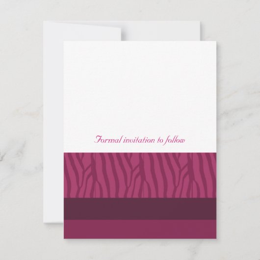 Himbeere Save the Date (Rückseite)