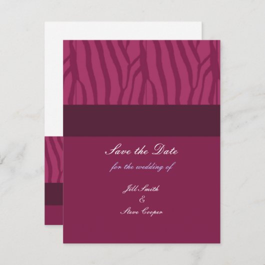 Himbeere Save the Date (Vorne/Hinten)