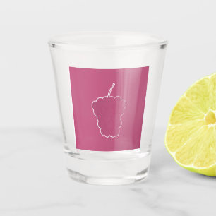 Himbeere Schnapsglas