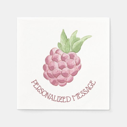 Himbeere Serviette (Vorderseite)