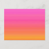 Himbeere Sunset Gradient - Rosa Gelb Orange Postkarte (Vorderseite)