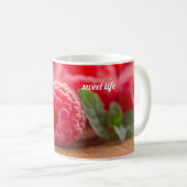 Himbeere - Süßes Leben Kaffeetasse (VorderseiteRechts)