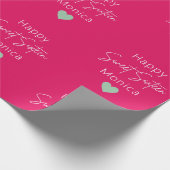 Himbeere Sweet 16 Personalisiert Geburtstag Geschenkpapier (Ecke)