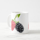 Himbeere und BlackBerry Kaffeetasse (Vorderseite Links)