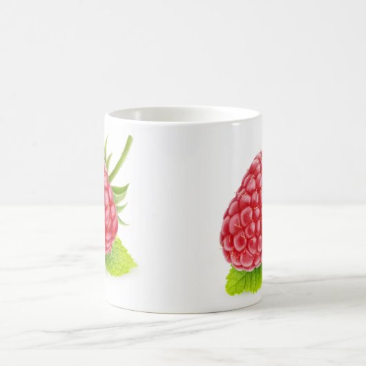 Himbeere und Minze Kaffeetasse (Mittel)