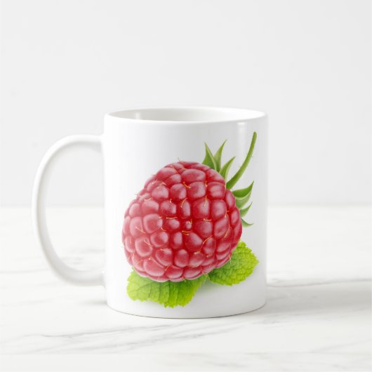 Himbeere und Minze Kaffeetasse (Links)