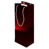 Himbeere und schwarze Lichter Geschenktüte Für Weinflaschen (Rückseite Schrägansicht)