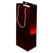 Himbeere und schwarze Lichter Geschenktüte Für Weinflaschen (Vorderseite Schrägansicht)