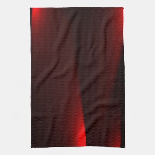 Himbeere und schwarze Lichter Geschirrtuch (Vertikal)