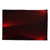 Himbeere und schwarze Lichter Kissenbezug (Rückseite-Links)