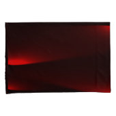 Himbeere und schwarze Lichter Kissenbezug (Vorderseite-Rechts)