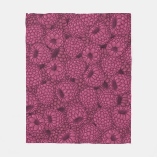 Himbeere Vintag: Sweet Wrap Design. Fleecedecke (Vorderseite)