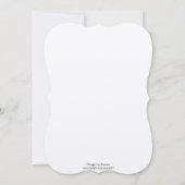 Himbeere Vintage Vögel Hochzeit Wein Einladung (Rückseite)