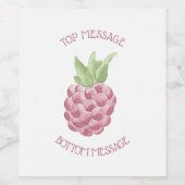 Himbeere Weinetikett (Einzelnes Label)