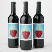 Himbeere Weinetikett (Flaschen)