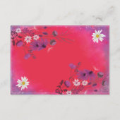 Himbeere Wildblumen - Kapselkarte Begleitkarte (Rückseite)