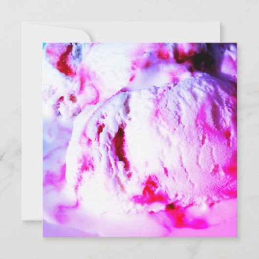 Himbeereiskarte (Vorderseite)