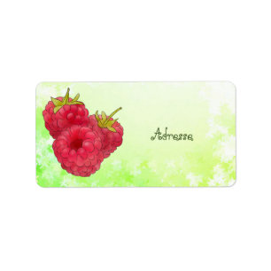 Himbeeren adressaufkleber