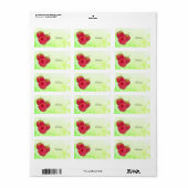 Himbeeren Adressaufkleber (Vorne)