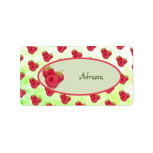 Himbeeren Adressikleber Adressaufkleber