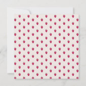 Himbeeren Aquarellbilder Karte (Rückseite)