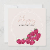 Himbeeren Aquarellbilder Karte (Vorderseite)